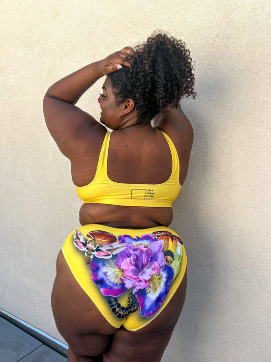 Orchids & Things high-waisted bikini