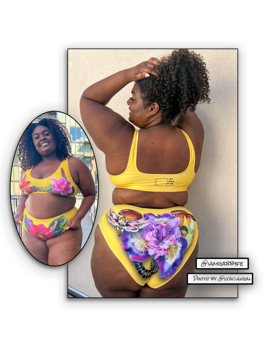 Orchards & things high-waisted bikini