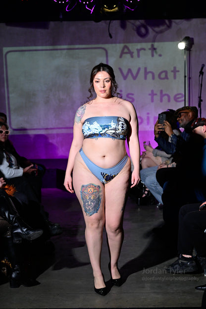 Go Look at Water! Bandeau Bikini