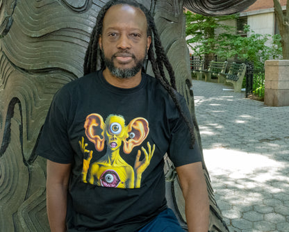 AI Mouth Ears Spit-out heavyweight tee