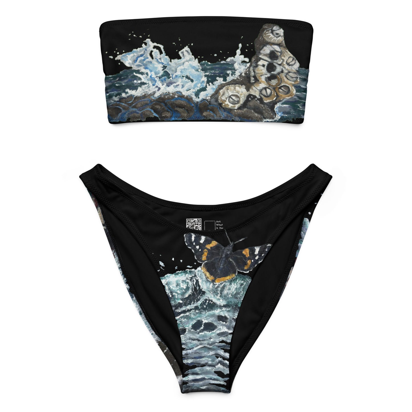 Go Look at Water! Bandeau Bikini
