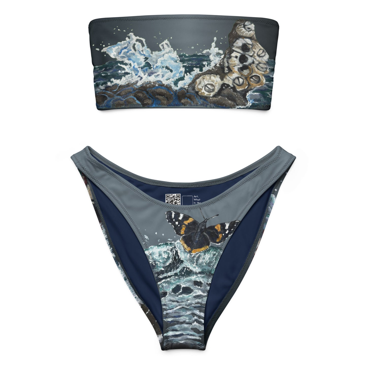 Go Look at Water! Bandeau Bikini