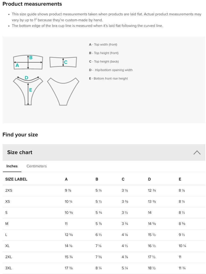 Go look at Water! Bandeau Bikini