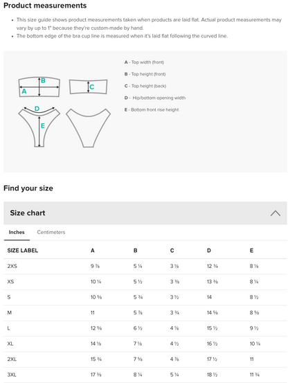 Go look at Water! Bandeau Bikini